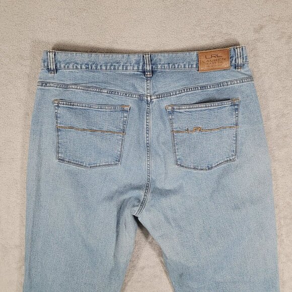 Lauren Ralph Lauren Womens Classic Straight Jeans 16 Mid-Rise Light Wash Denim - Picture 4 of 8